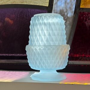 Vintage Indiana Glass Fairy Lamp